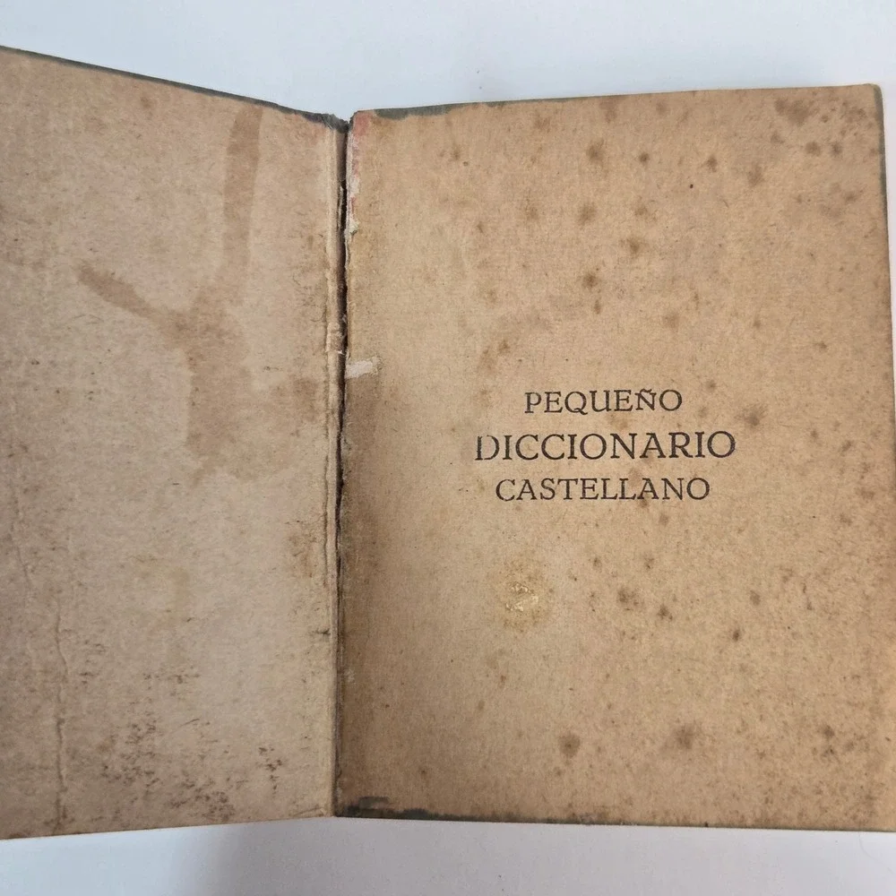 Vintage 1962 Spanish Miniature Pocket Dictionary Mexico El Libro Español Rare